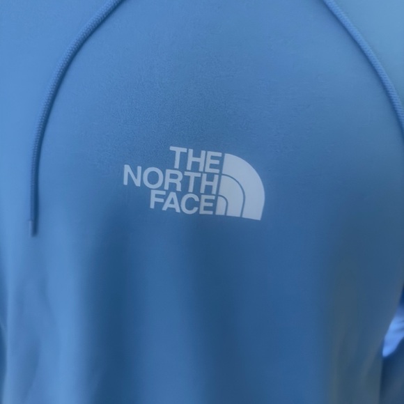New men’s size S small blue costal pullover The North Face hoodie pockets - Picture 5 of 8